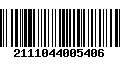 Código de Barras 2111044005406