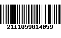 Código de Barras 2111059014059