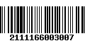 Código de Barras 2111166003007