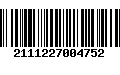 Código de Barras 2111227004752