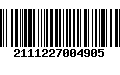 Código de Barras 2111227004905