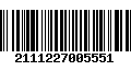 Código de Barras 2111227005551