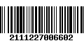 Código de Barras 2111227006602