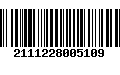 Código de Barras 2111228005109