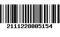 Código de Barras 2111228005154