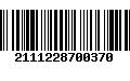 Código de Barras 2111228700370