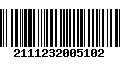 Código de Barras 2111232005102