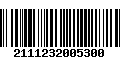 Código de Barras 2111232005300