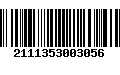 Código de Barras 2111353003056