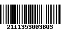 Código de Barras 2111353003803