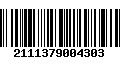 Código de Barras 2111379004303