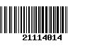 Código de Barras 21114014