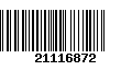 Código de Barras 21116872