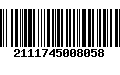 Código de Barras 2111745008058