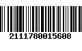 Código de Barras 2111780015608