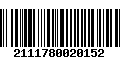 Código de Barras 2111780020152