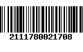 Código de Barras 2111780021708