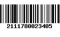 Código de Barras 2111780023405