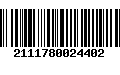 Código de Barras 2111780024402