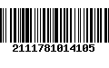 Código de Barras 2111781014105