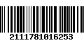 Código de Barras 2111781016253