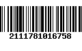 Código de Barras 2111781016758