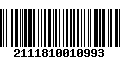 Código de Barras 2111810010993