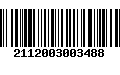 Código de Barras 2112003003488