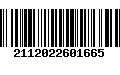 Código de Barras 2112022601665