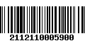 Código de Barras 2112110005900