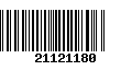 Código de Barras 21121180