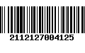 Código de Barras 2112127004125