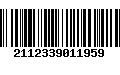 Código de Barras 2112339011959