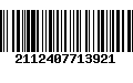 Código de Barras 2112407713921