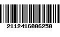 Código de Barras 2112416006250