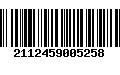 Código de Barras 2112459005258