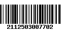 Código de Barras 2112503007702