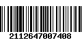 Código de Barras 2112647007408