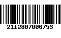 Código de Barras 2112807006753