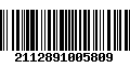 Código de Barras 2112891005809