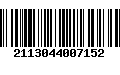 Código de Barras 2113044007152