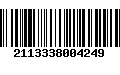 Código de Barras 2113338004249