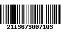 Código de Barras 2113673007103