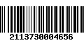 Código de Barras 2113730004656