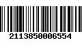 Código de Barras 2113850006554