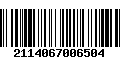 Código de Barras 2114067006504