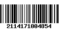 Código de Barras 2114171004854