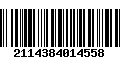 Código de Barras 2114384014558