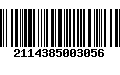 Código de Barras 2114385003056