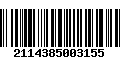 Código de Barras 2114385003155